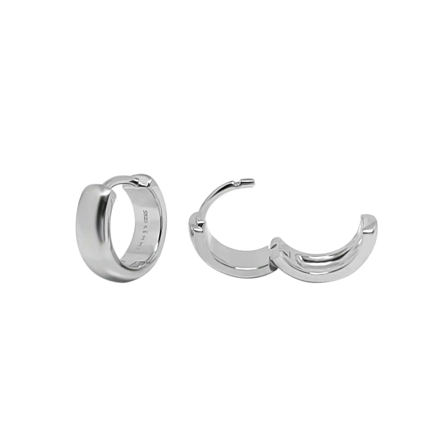 Wide Small Hoops Earrings