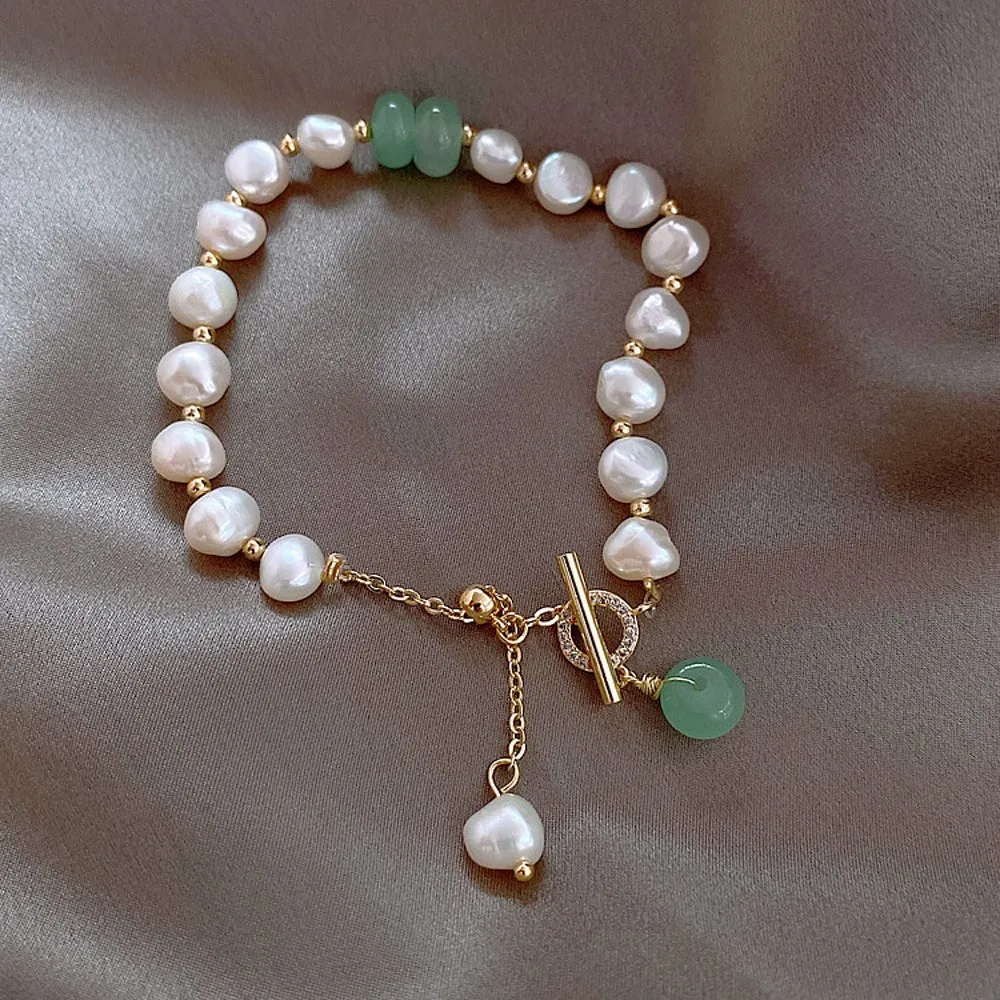 Women's Irregular Adjustable Freshwater Pearl Bracelet