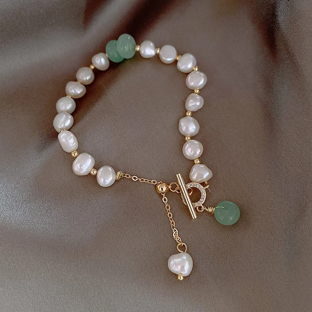 Women's Irregular Adjustable Freshwater Pearl Bracelet