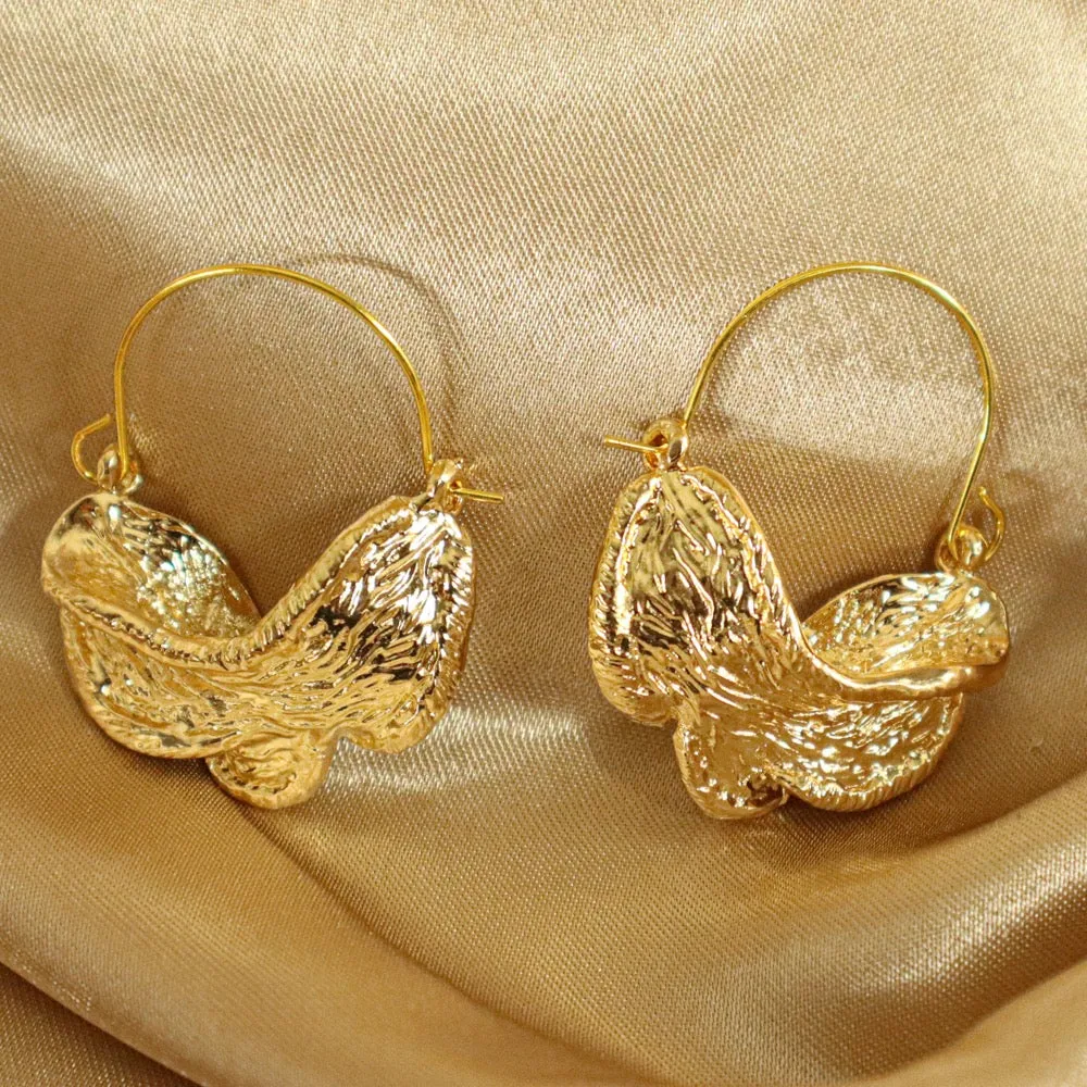 Zaria 18ct Gold Plated Fulani Hoop Earrings